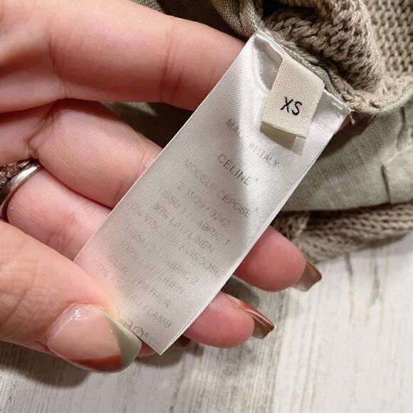 Céline by Phoebe Philo Linen Knit Top Size XS - Picture 5 of 6